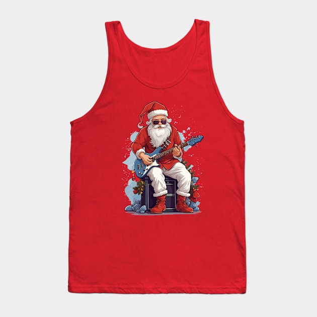 Santa Goes Rock Tank Top by elmejikono